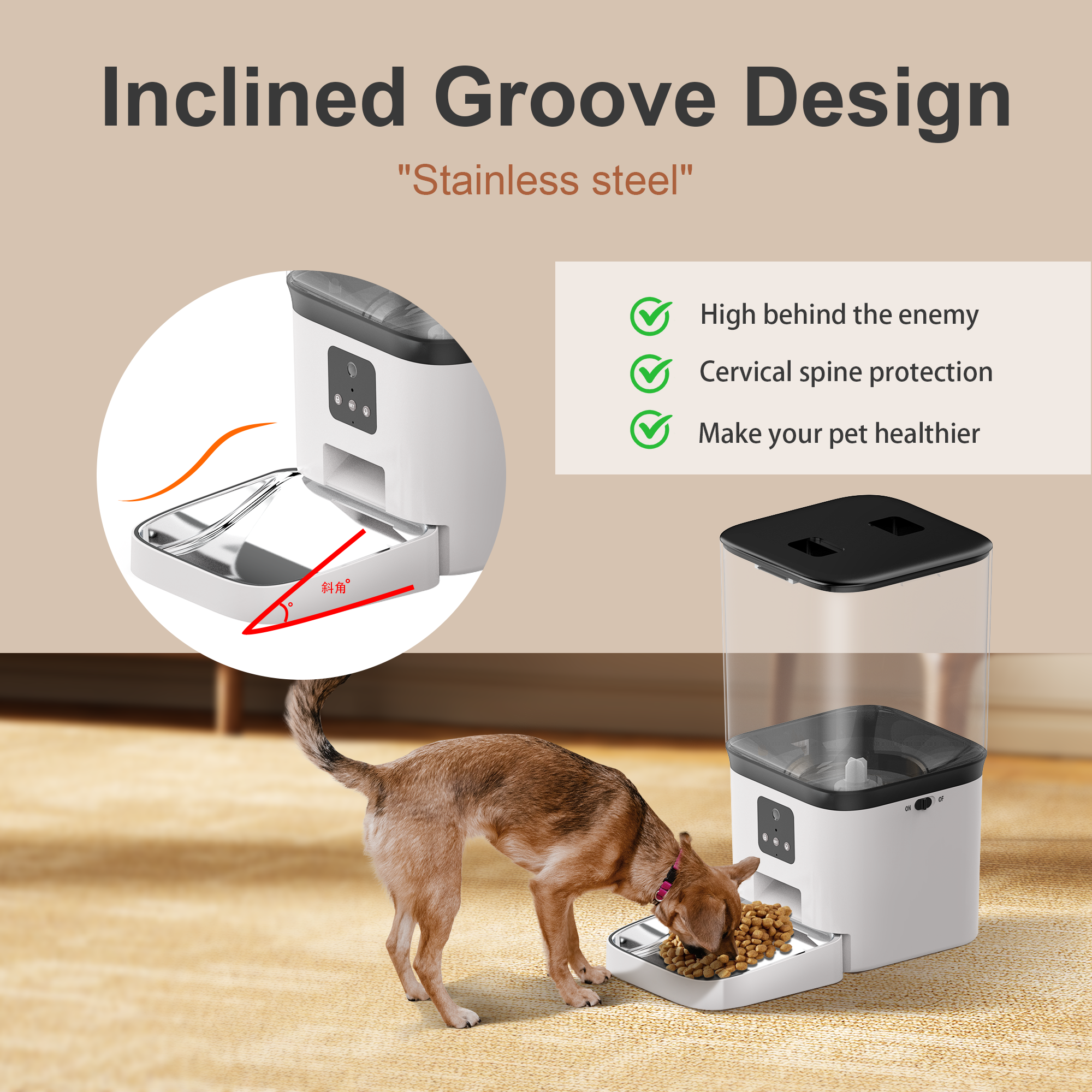 APP Remote Control 15L PET Automatic Card Dog Cat Smart Pet Food Dispenser WiFi Pet Feeder Bowl