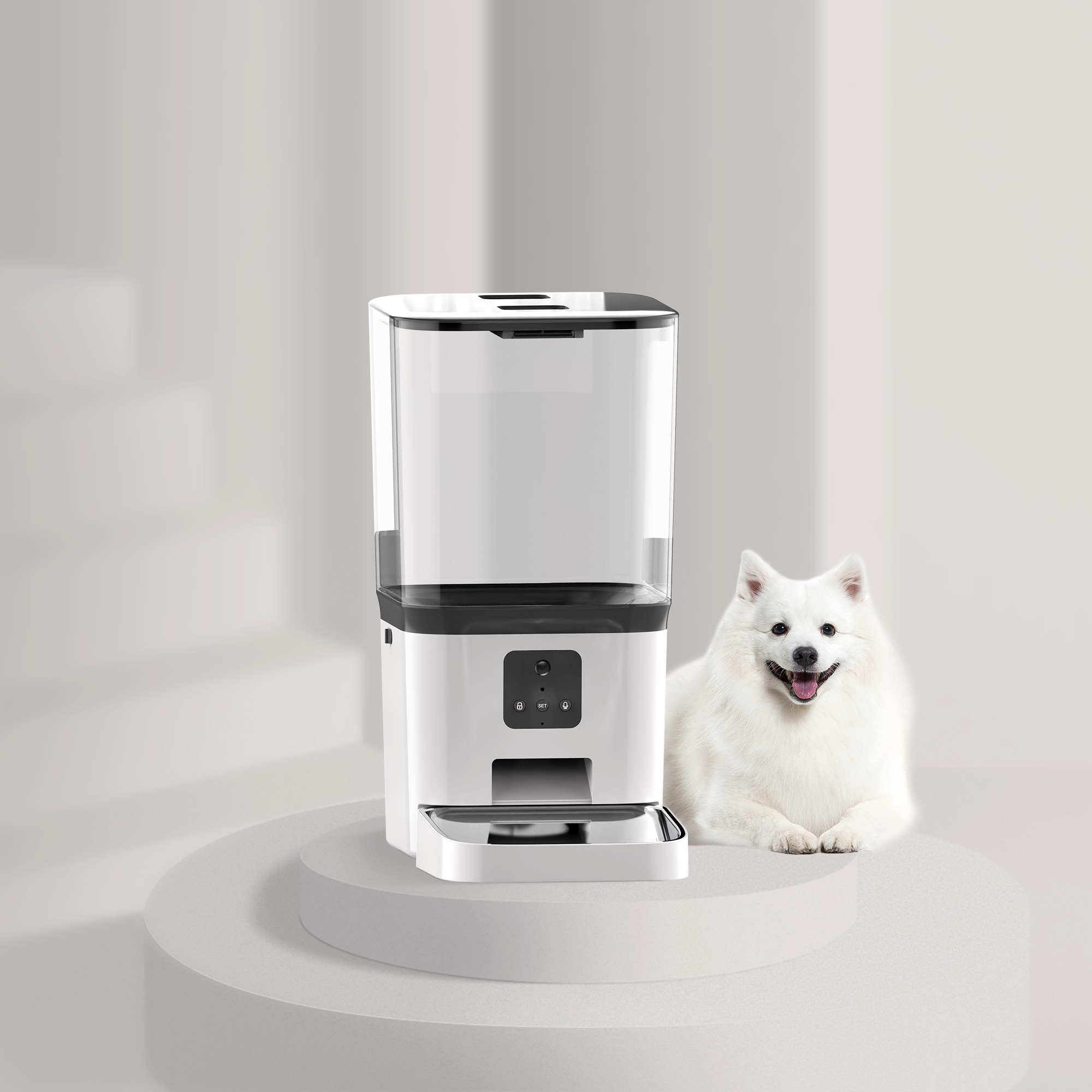APP Remote Control 15L PET Automatic Card Dog Cat Smart Pet Food Dispenser WiFi Pet Feeder Bowl