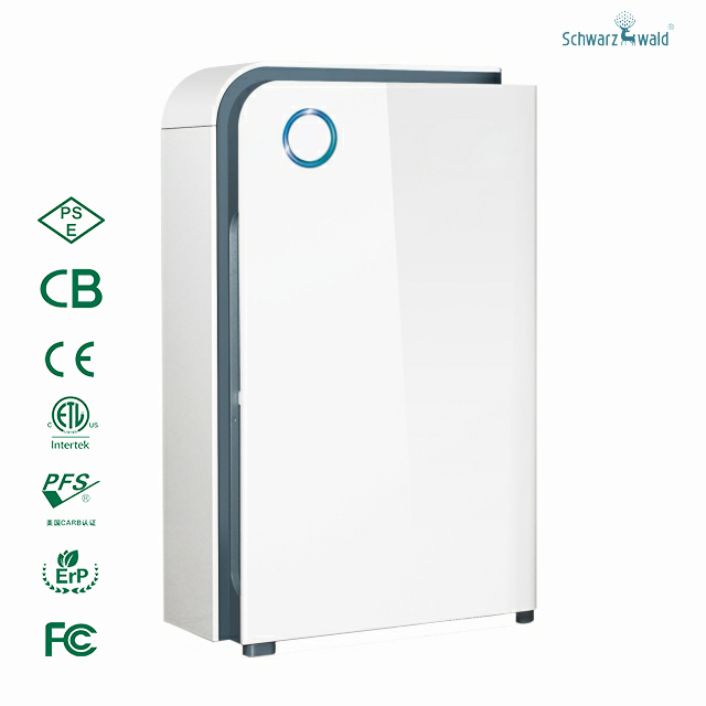 التحكم في تطبيق Auto App Control HEPA Filter Air Purifier مع مصباح UV